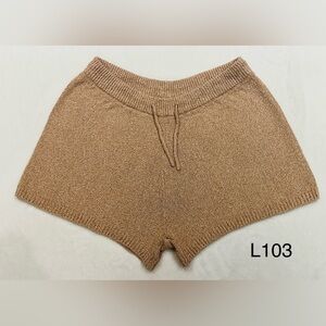 Rylee And Cru Women’s Heathered Rose Knit Shorts Size L